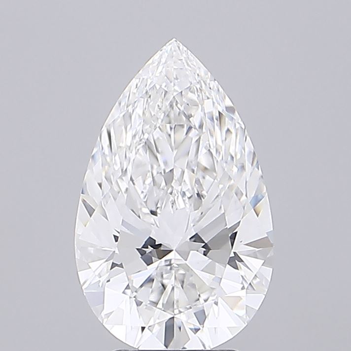 4.05ct Pear E VVS2 Lab Created Diamond