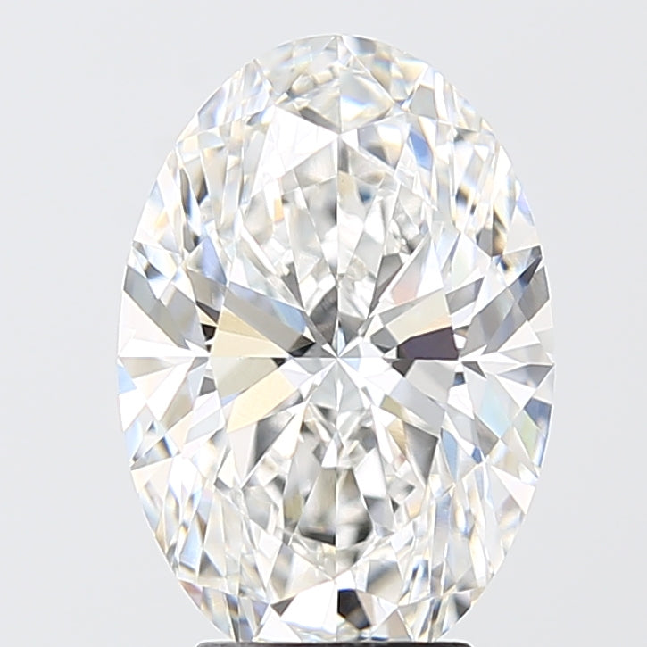 4.04ct Oval F VVS2 Lab Created Diamond