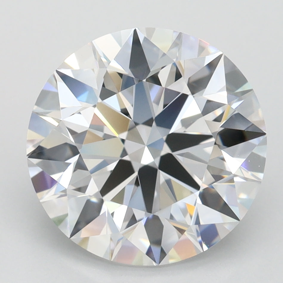 3.17ct Round D IF Lab Created Diamond