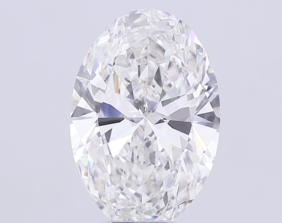7.54ct Oval F VS1 Lab Created Diamond