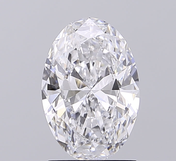 1.51ct Oval D VVS2 Lab Created Diamond