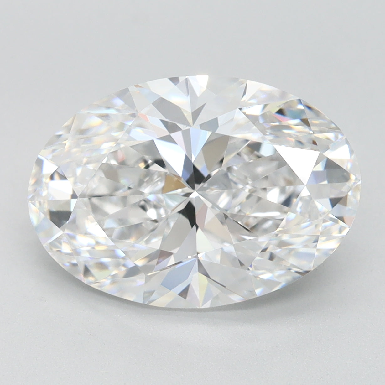 4ct Oval D VVS1 Lab Created Diamond