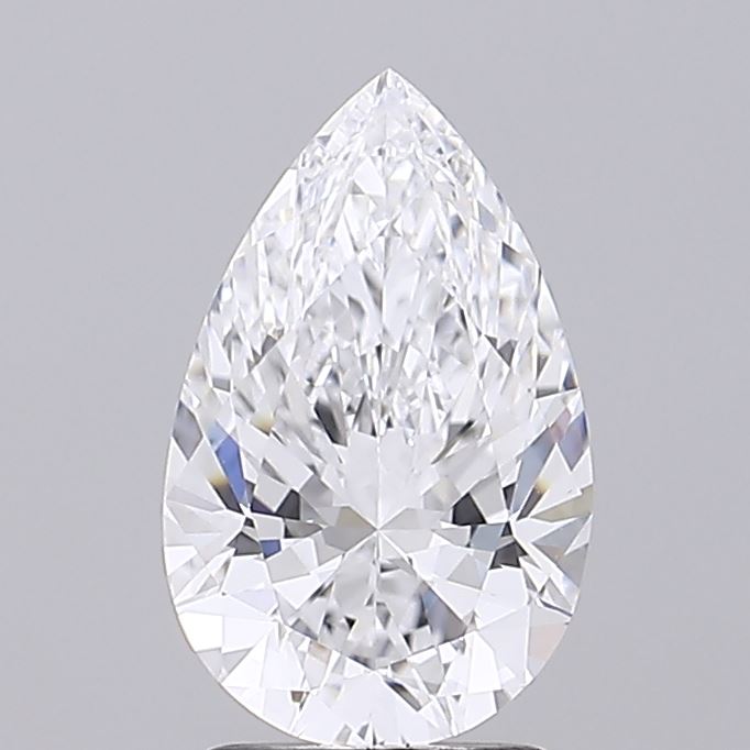 2.2ct Pear D IF Lab Created Diamond