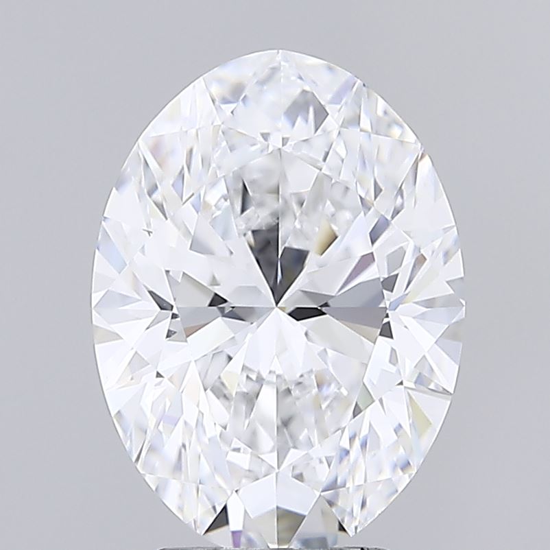 3.84ct Oval D IF Lab Created Diamond