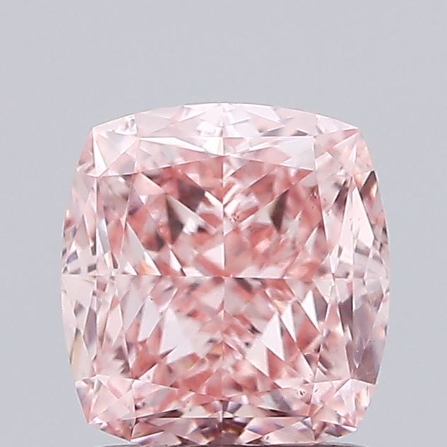 1.57ct Cushion FANCY INTENSE PINK VS1 Lab Created Diamond