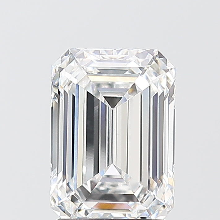 2.1ct Emerald D VVS2 Lab Created Diamond