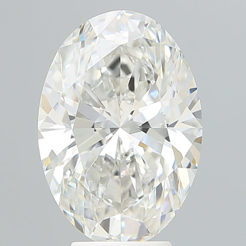 5.38ct Oval F VS1 Lab Created Diamond