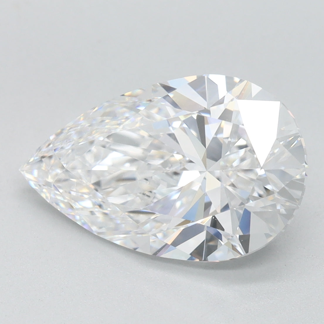 2.55ct Pear D IF Lab Created Diamond