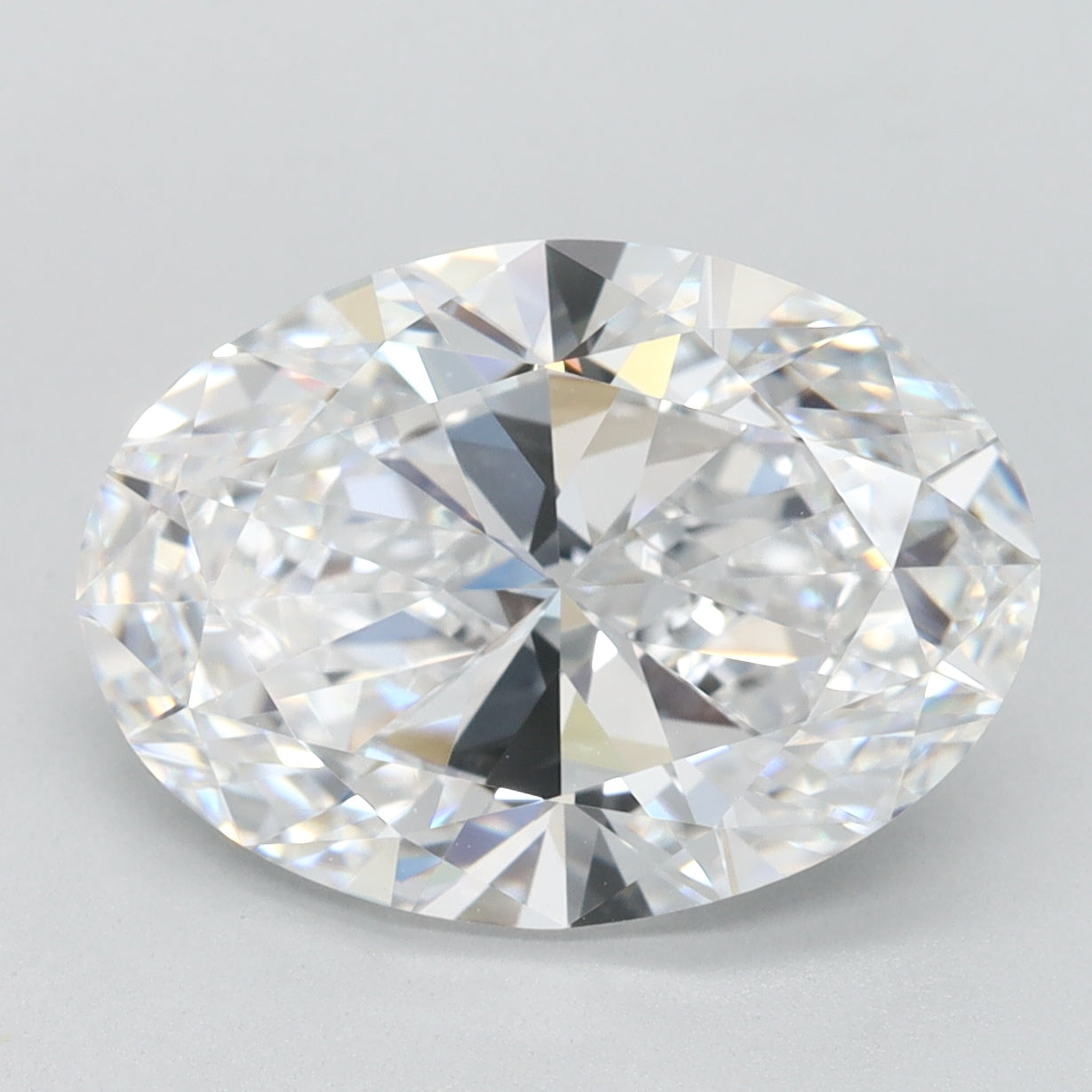 4ct Oval D VVS1 Lab Created Diamond