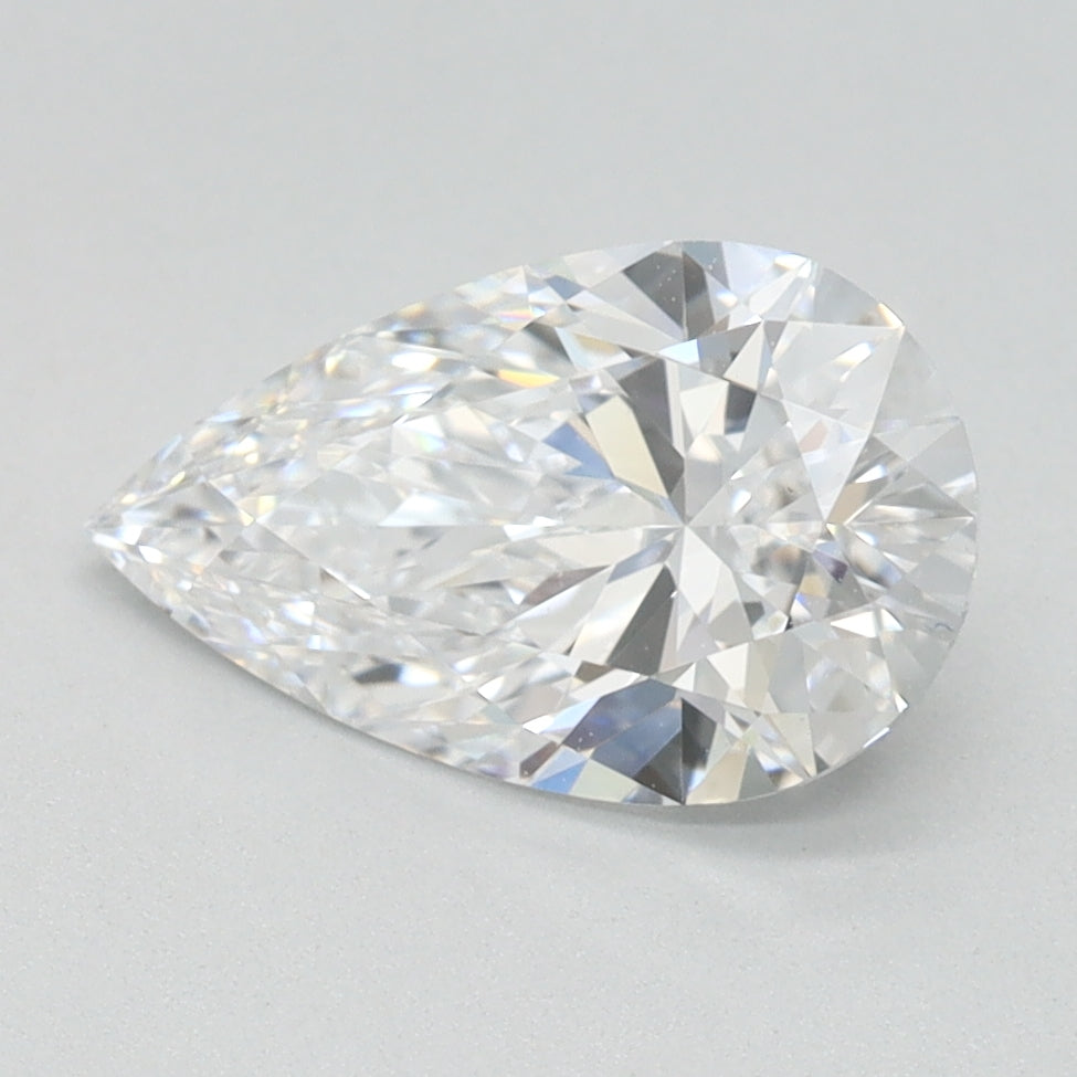 1.23ct Pear D VVS1 Lab Created Diamond