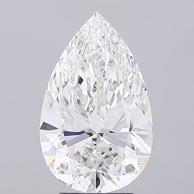 4ct Pear F VVS1 Lab Created Diamond