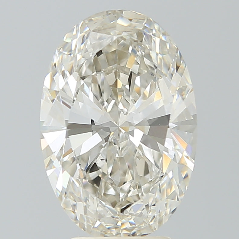 4.6ct Oval H VVS2 Lab Created Diamond