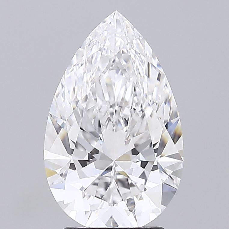 3.08ct Pear D VVS1 Lab Created Diamond