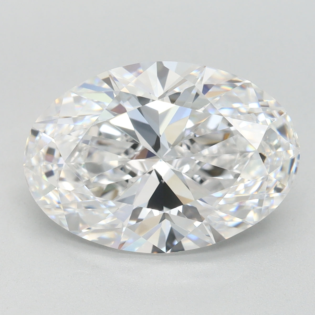 4ct Oval D VVS1 Lab Created Diamond