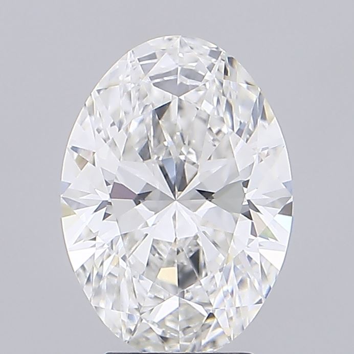 4.02ct Oval F VVS2 Lab Created Diamond