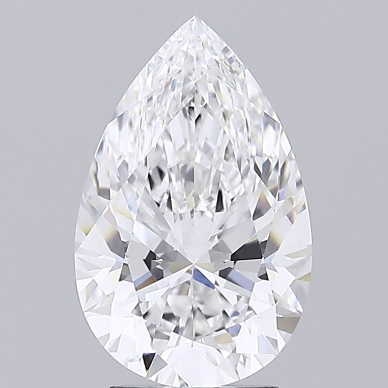 3.09ct Pear D IF Lab Created Diamond