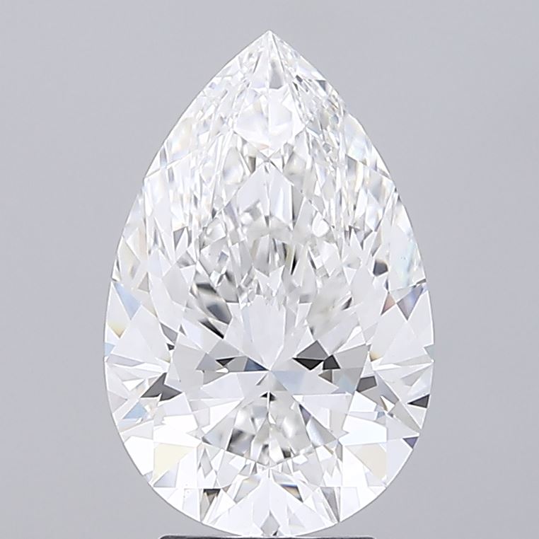 4.06ct Pear E VVS2 Lab Created Diamond