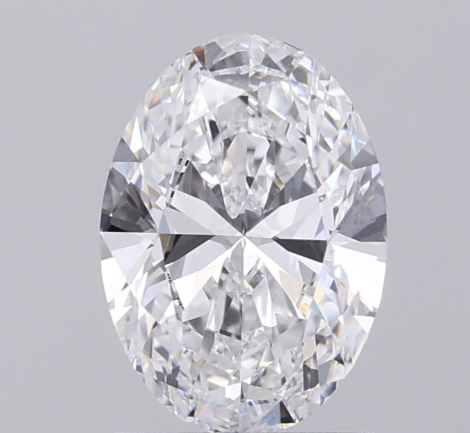 1.55ct Oval D VVS2 Lab Created Diamond
