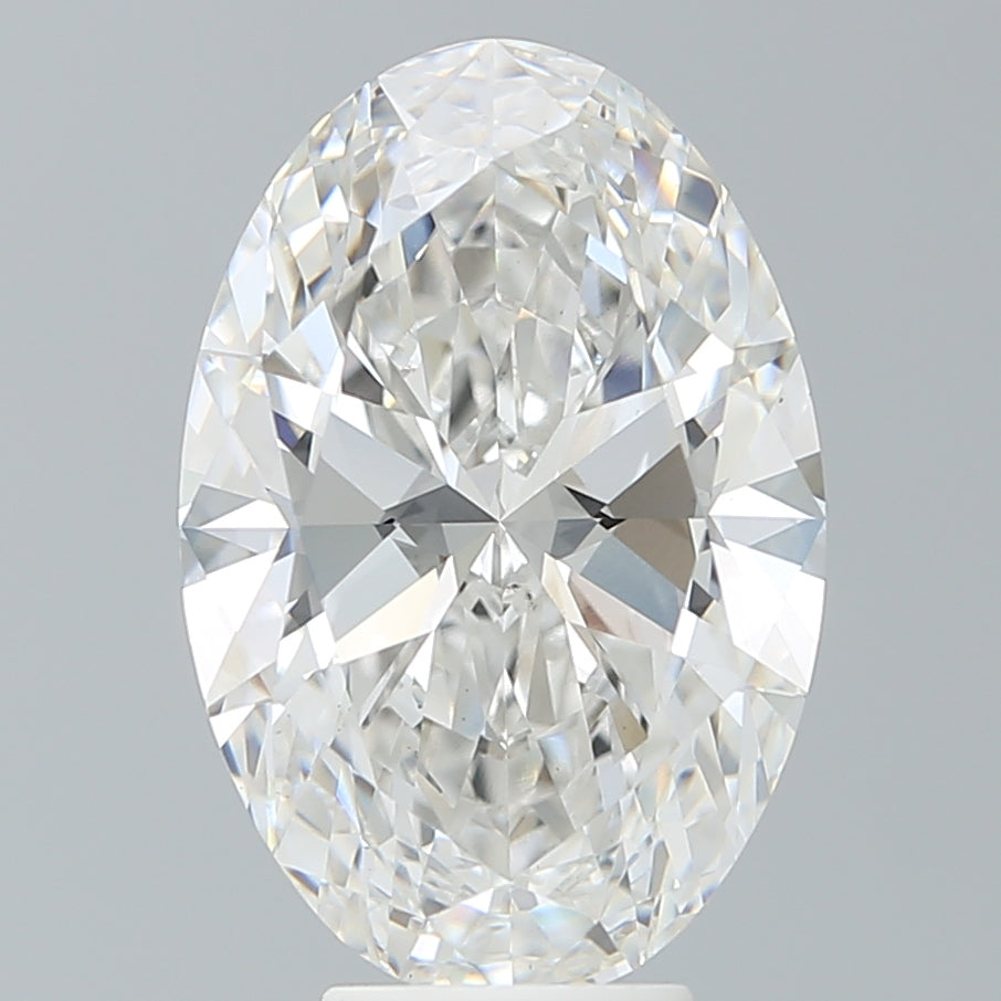 6.18ct Oval F VS1 Lab Created Diamond