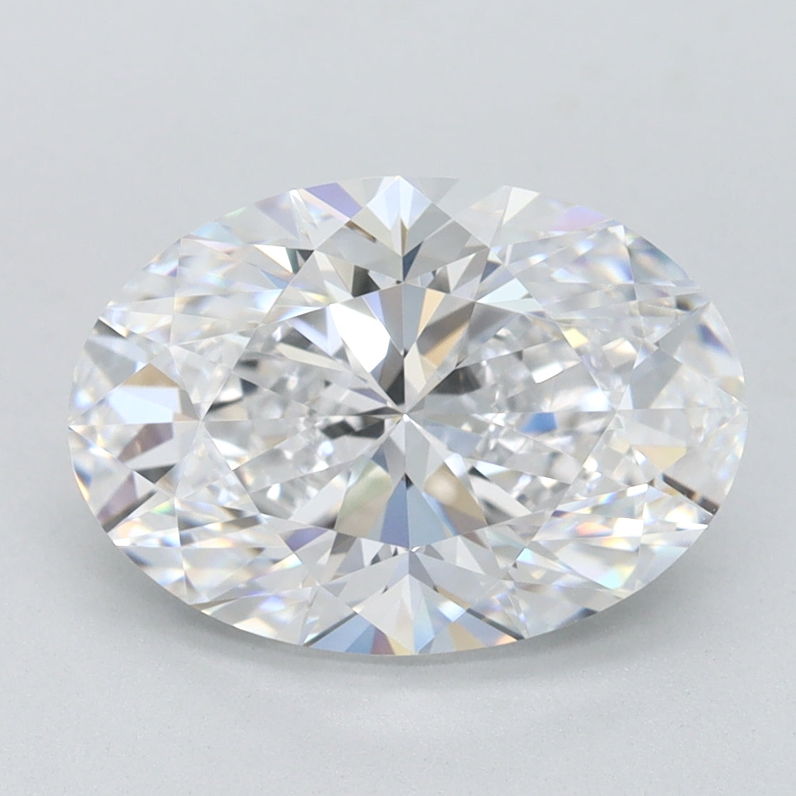 3ct Oval D IF Lab Created Diamond