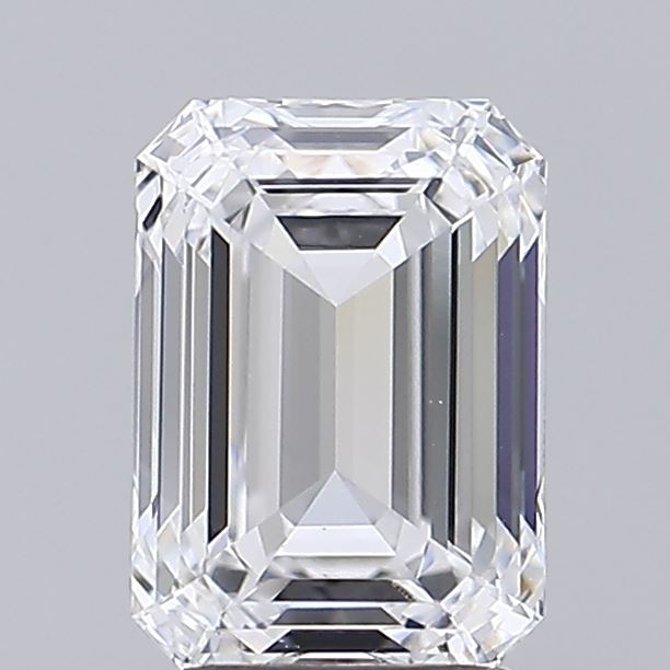 2.56ct Emerald D VVS2 Lab Created Diamond