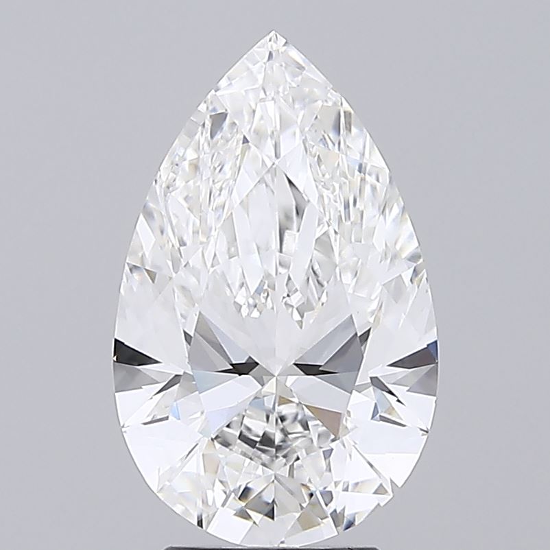 4ct Pear E VVS2 Lab Created Diamond