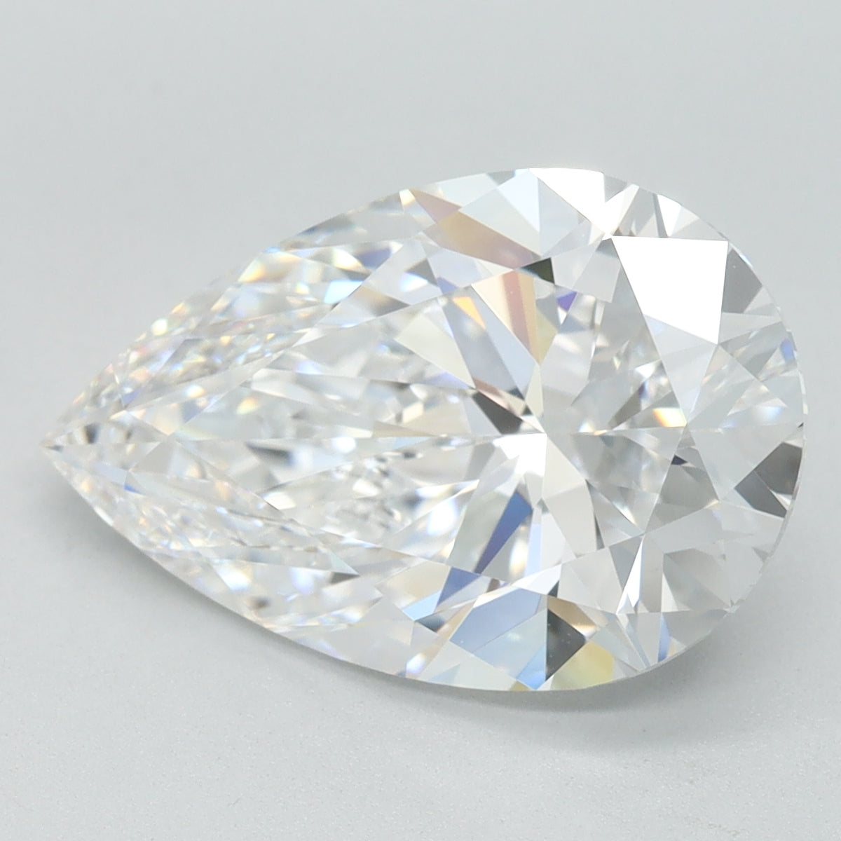 4.09ct Pear D IF Lab Created Diamond