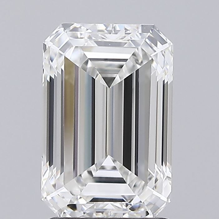 2.08ct Emerald F VVS2 Lab Created Diamond