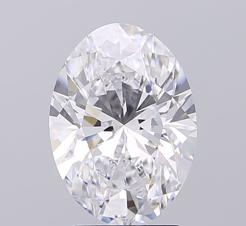 3.01ct Oval D VVS2 Lab Created Diamond
