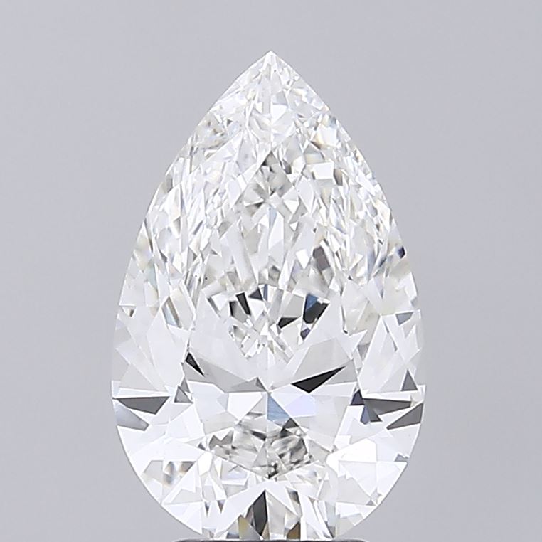 4.09ct Pear F VS1 Lab Created Diamond