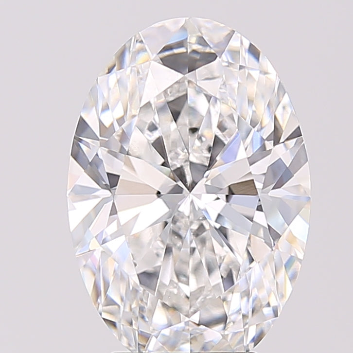 4.08ct Oval D VVS2 Lab Created Diamond