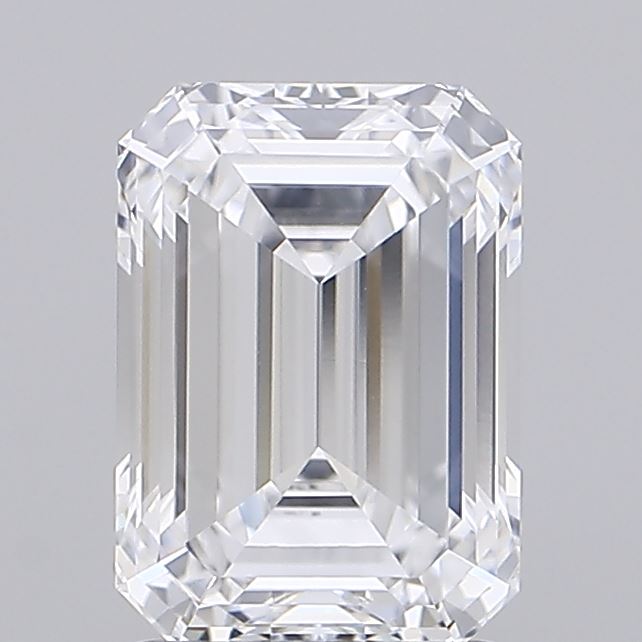 2.1ct Emerald D VVS1 Lab Created Diamond