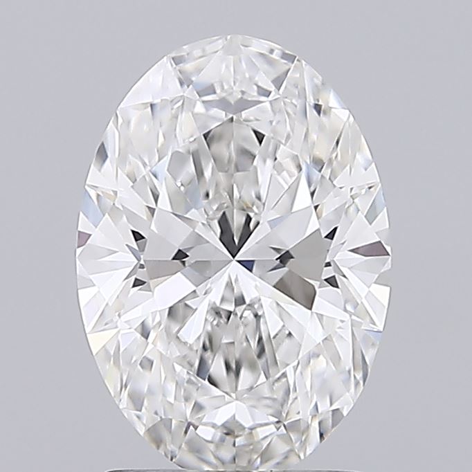 1.59ct Oval F VVS2 Lab Created Diamond