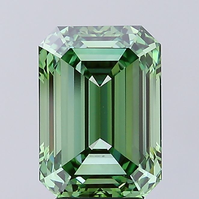 4.05ct Emerald VVS2 Lab Created Diamond