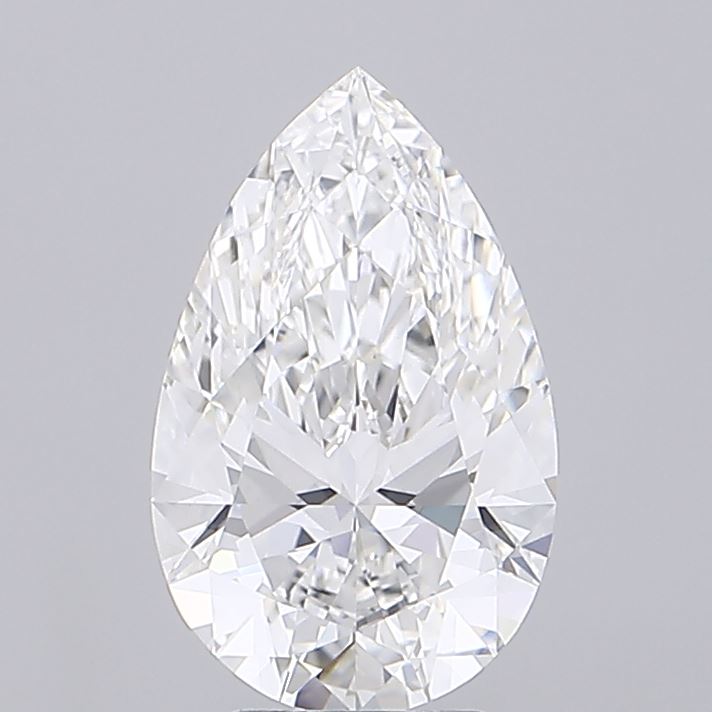 4.01ct Pear F VVS2 Lab Created Diamond