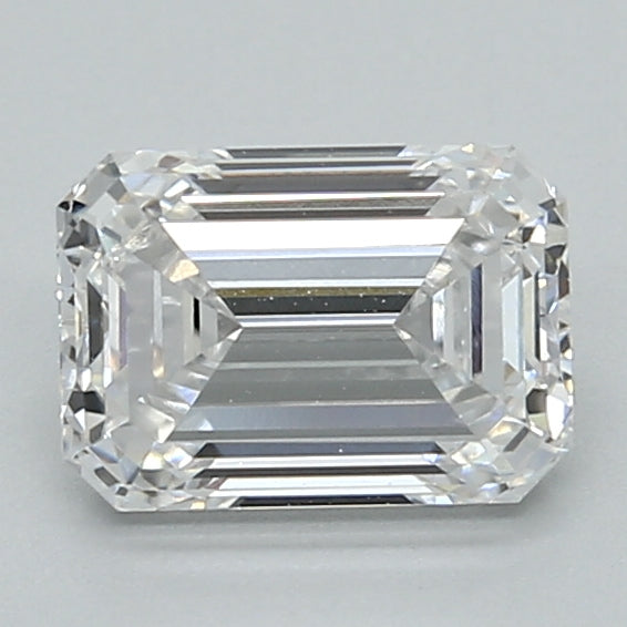 1.37ct Emerald E IF Lab Created Diamond