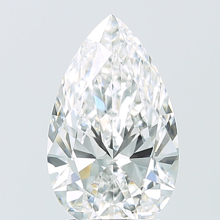 3.04ct Pear E VVS2 Lab Created Diamond