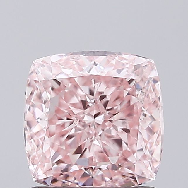 1.1ct Cushion FANCY INTENSE PINK VS1 Lab Created Diamond