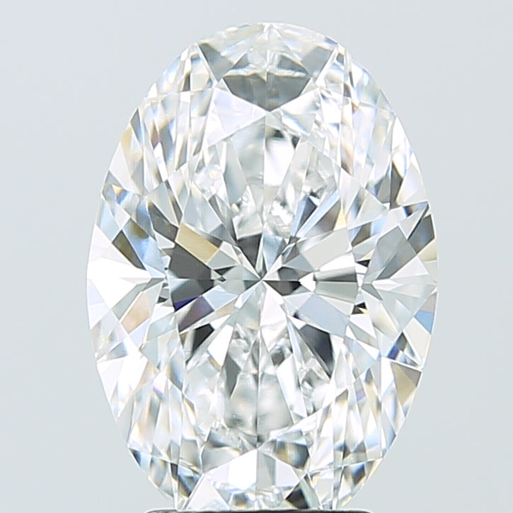 4.02ct Oval D VVS2 Lab Created Diamond