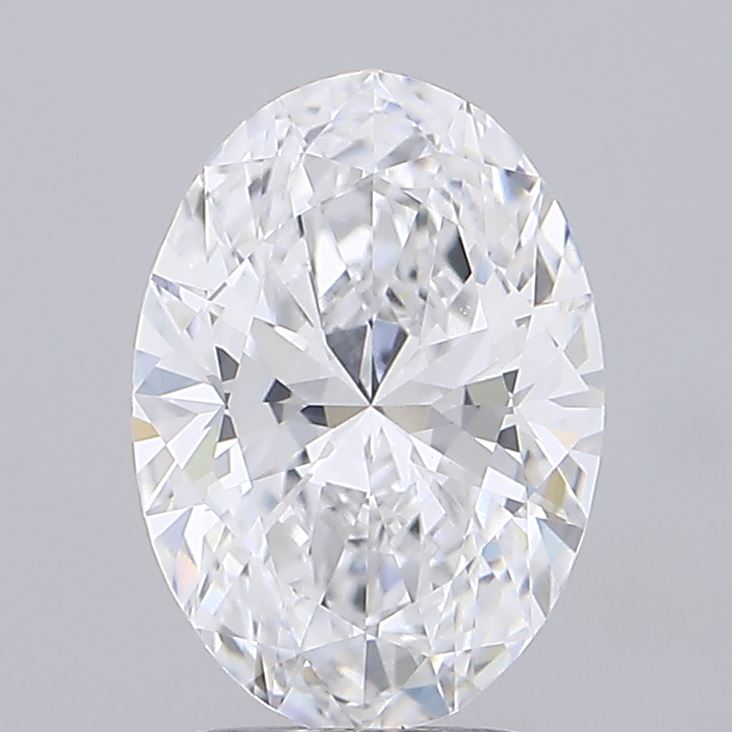 3.02ct Oval D VVS2 Lab Created Diamond