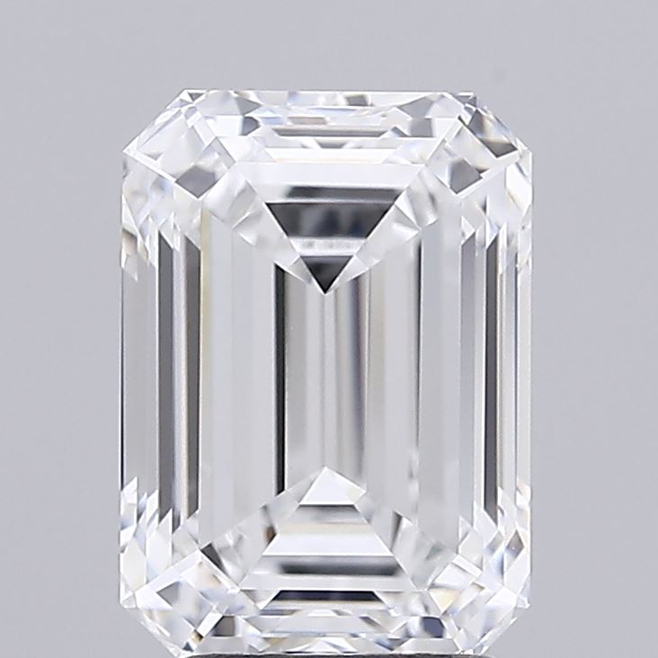 3.07ct Emerald D VVS2 Lab Created Diamond