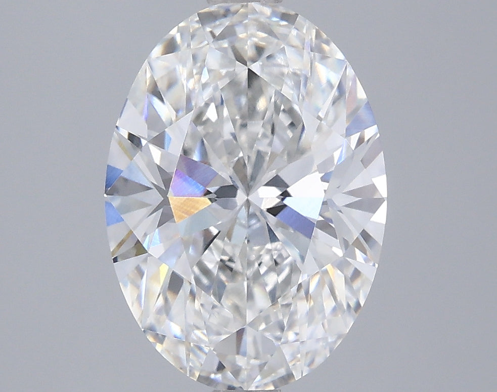 3.02ct Oval E VVS2 Lab Created Diamond
