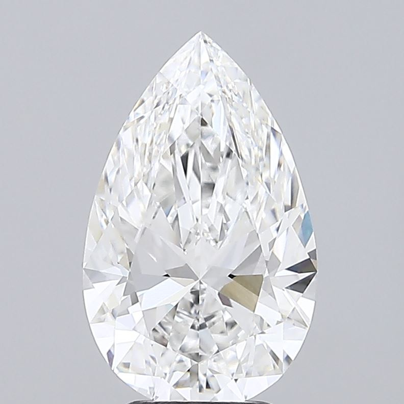 4.06ct Pear E VVS2 Lab Created Diamond