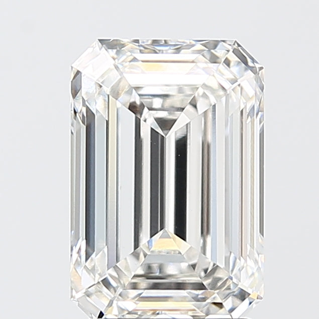 3.08ct Emerald F VVS2 Lab Created Diamond
