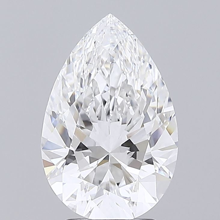 3.07ct Pear E VS1 Lab Created Diamond
