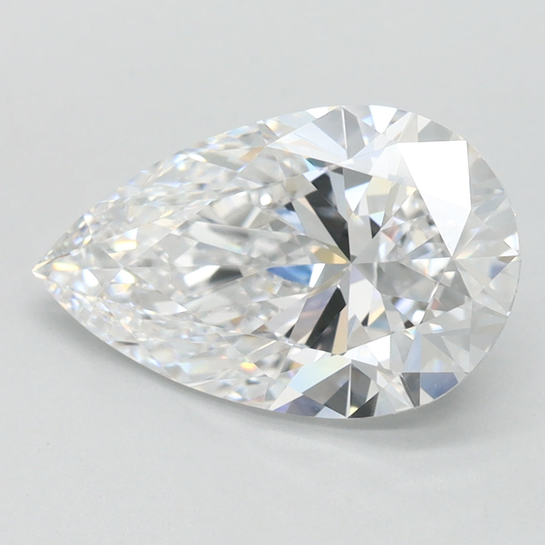 2.13ct Pear D IF Lab Created Diamond