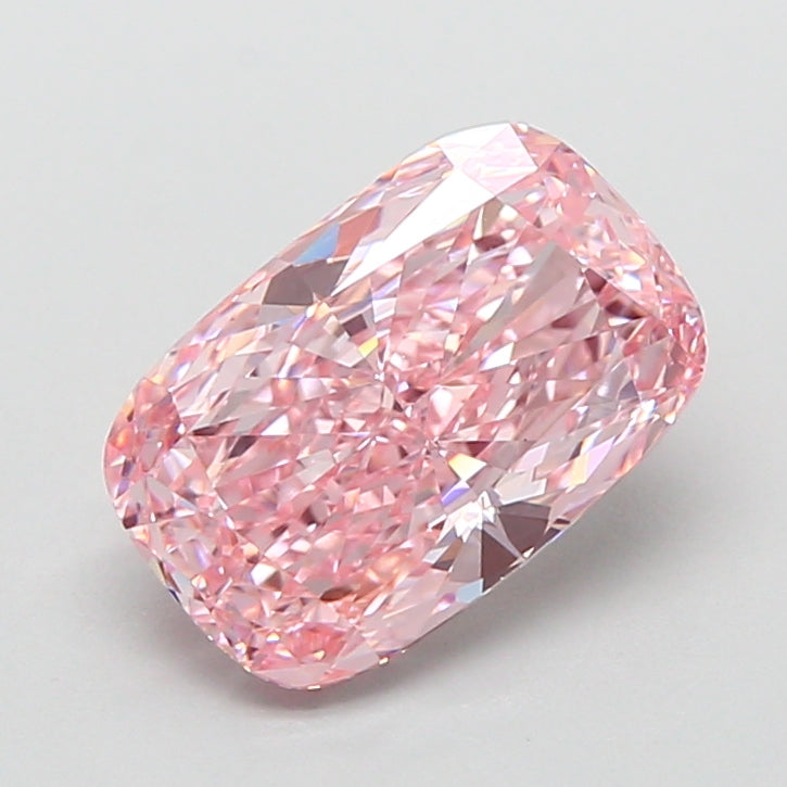 2.03ct Cushion FANCY VIVID PINK VVS2 Lab Created Diamond