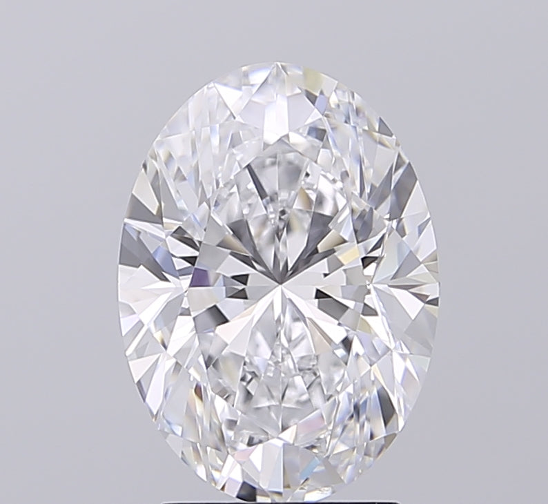 3ct Oval D VVS2 Lab Created Diamond