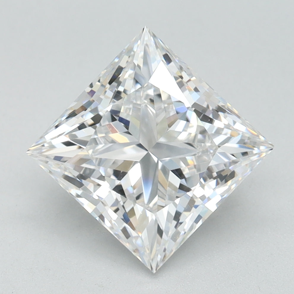 2.17ct Princess D IF Lab Created Diamond