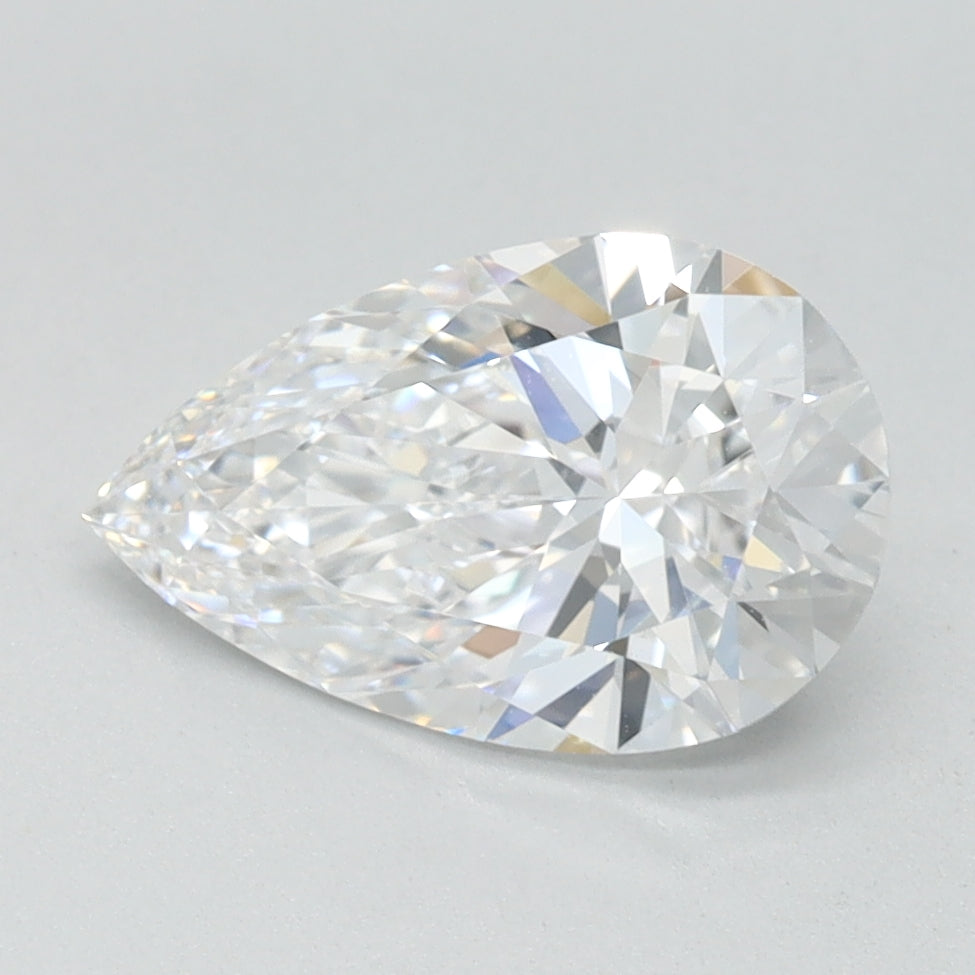 1.27ct Pear D IF Lab Created Diamond